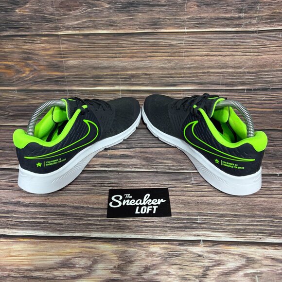 Nike Star Runner 2 Women's Gray Neon Green Athletic Running Shoes Size 7.5 - Picture 5 of 8